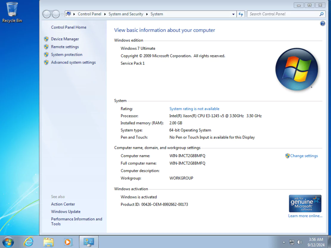 Microsoft Windows 7 Ultimate PreActivated