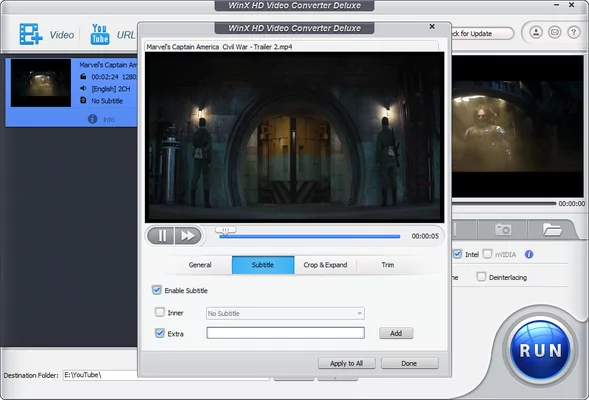 WinX HD Video Converter Deluxe PreActivated