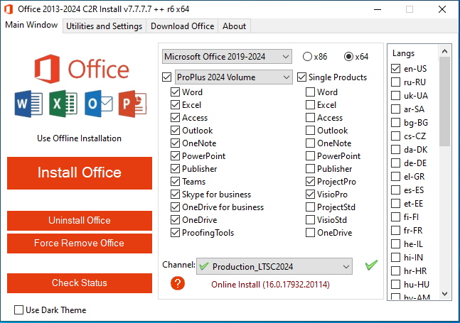 Office 2013 2024 C2r Installer