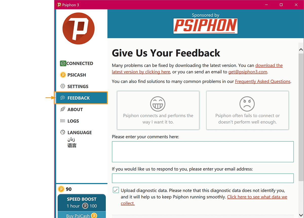 Psiphon Desktop