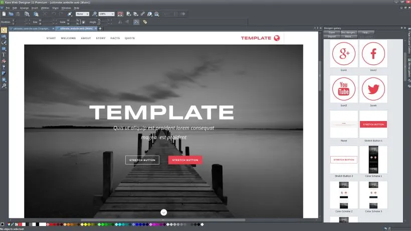 Xara Web Designer 1