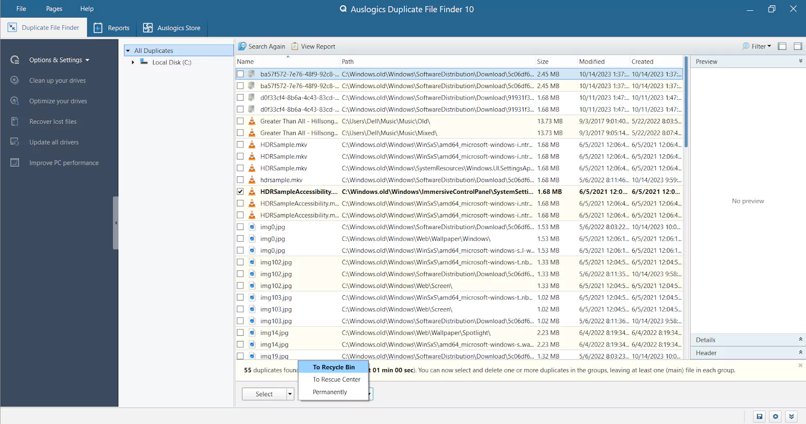 Auslogics Duplicate File Finder Full Version 