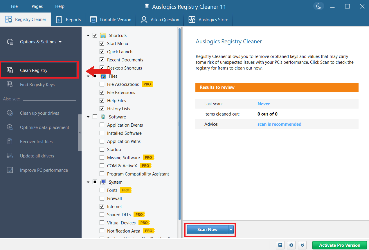 Auslogics Registry Cleaner Full Version