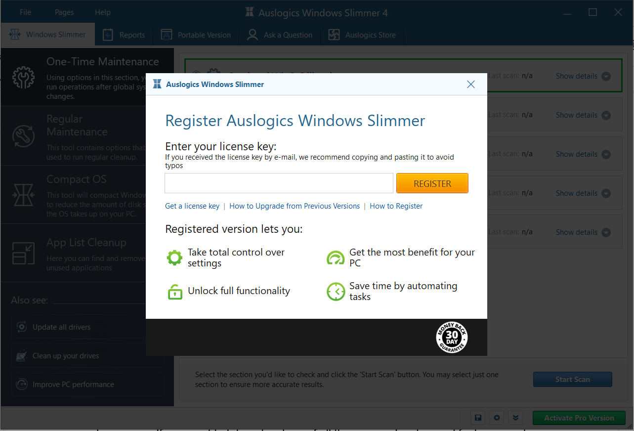 Auslogics Windows Slimmer Full Version