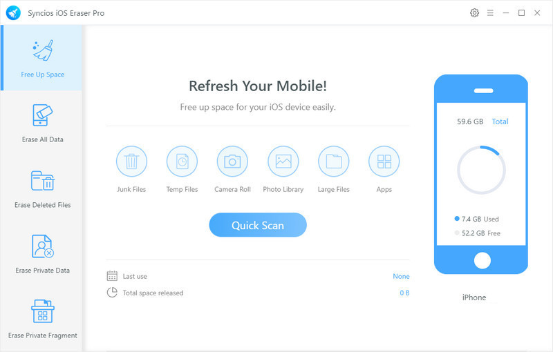 Anvsoft Syncios IOS Eraser Pro full version